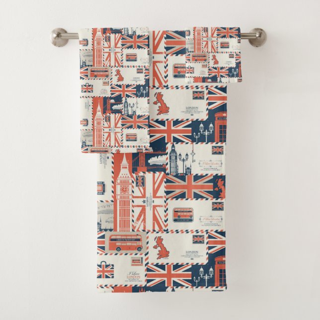 London Post Towel Set (Insitu)