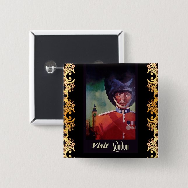 London Poster Button (Front & Back)