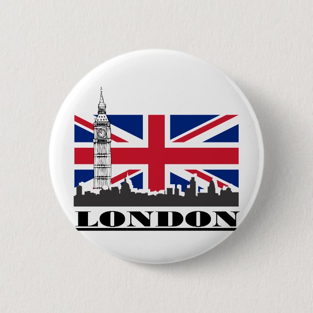 London Pride 2 Inch Round Button (Front)