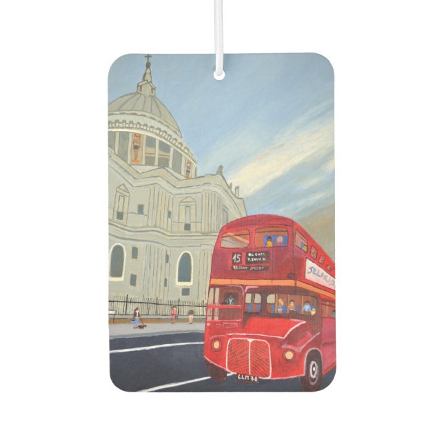 London Red Bus Air Freshener  (Front)