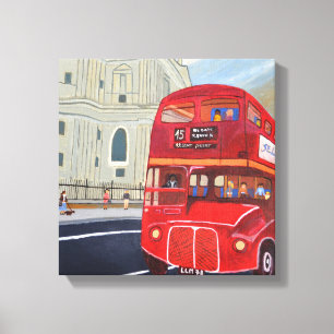 London Red Bus Canvas Print
