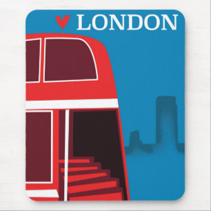 London Red Bus Mouse Pad