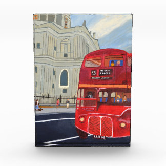 London Red Bus Photo Block