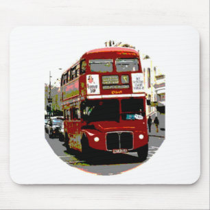 London Red Bus Routemaster Buses Mouse Pad