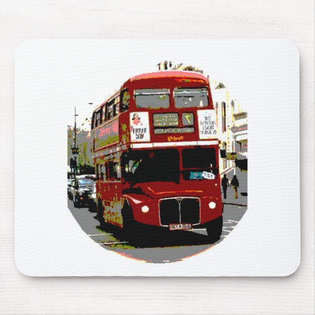 London Red Bus Routemaster Buses Mouse Pad (Front)