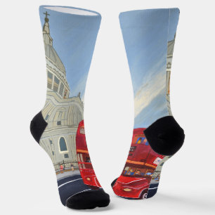 London Red Bus socks