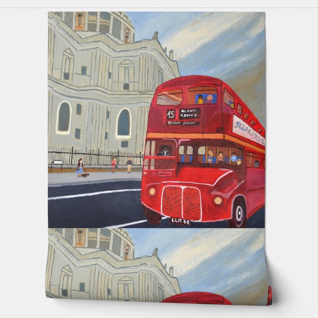 London Red Bus wallpaper  (Unrolling)