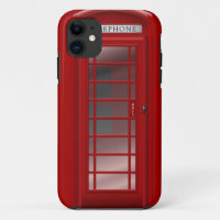 London Red Phone Booth Box