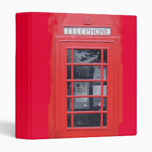 London Red Telephone Box Binder