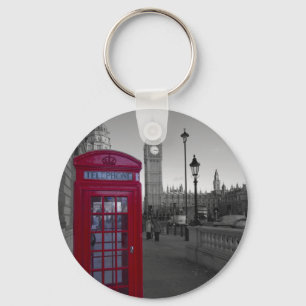 London Red Telephone box Keychain