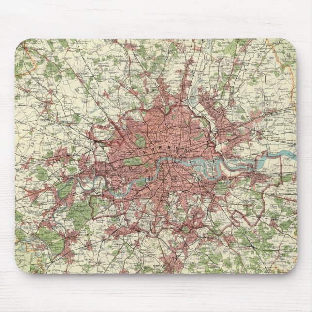London Region Map Mouse Pad (Front)