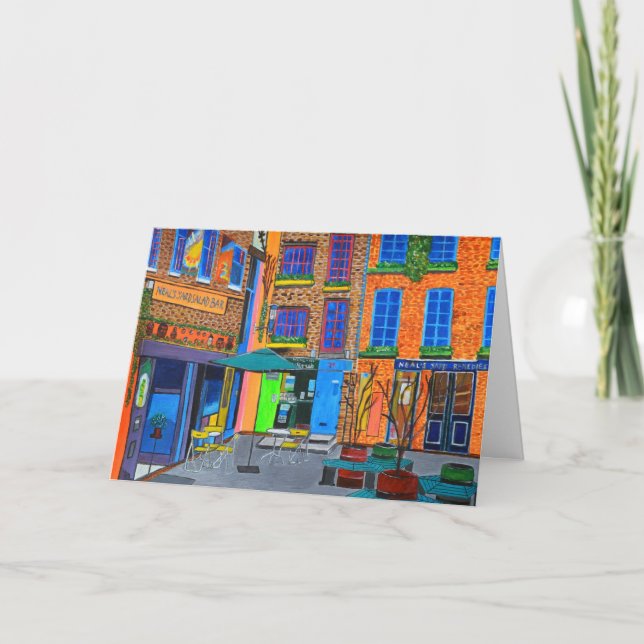 London Roseberry invitation folded card   (Front)