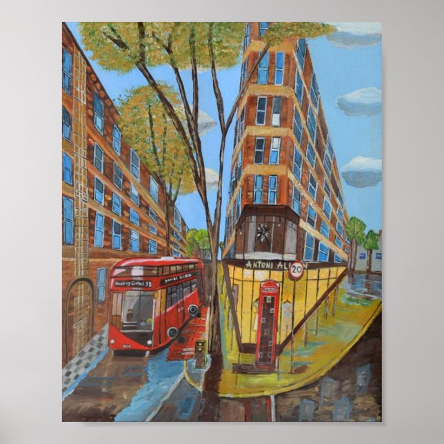 London Rosebery Avenue Poster (Front)