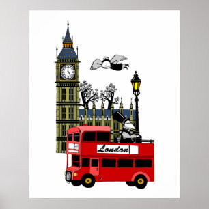 London Scene Poster