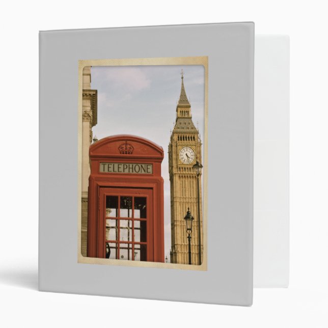 London Scrapbook Binder (Front/Inside)