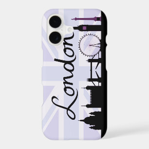 London Script on Union Jack Sky & Sites Purple