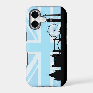 London Sites on Blue Union Jack Sky