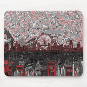 london skyline abstract mouse pad