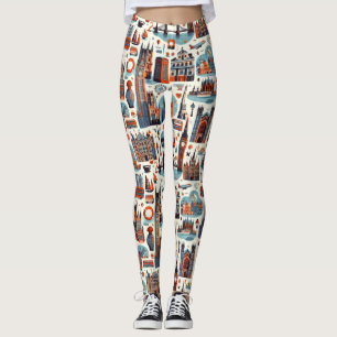 London Skyline Chic Leggings