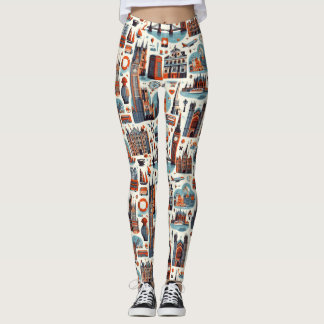 London Skyline Chic Leggings