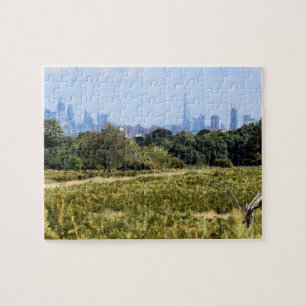 London Skyline from Richmond Park - 8x10 inch Jigsaw Puzzle