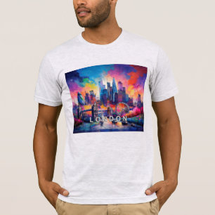 London Skyline Graffiti Art  T-Shirt