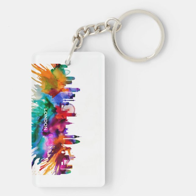 London Skyline Keychain (Back)