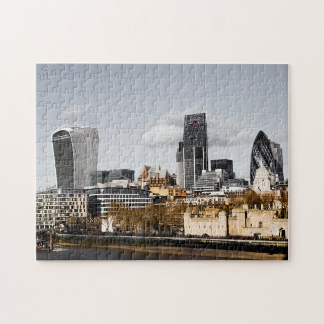 London Skyline Panorama gift Poster Jigsaw Puzzle (Horizontal)