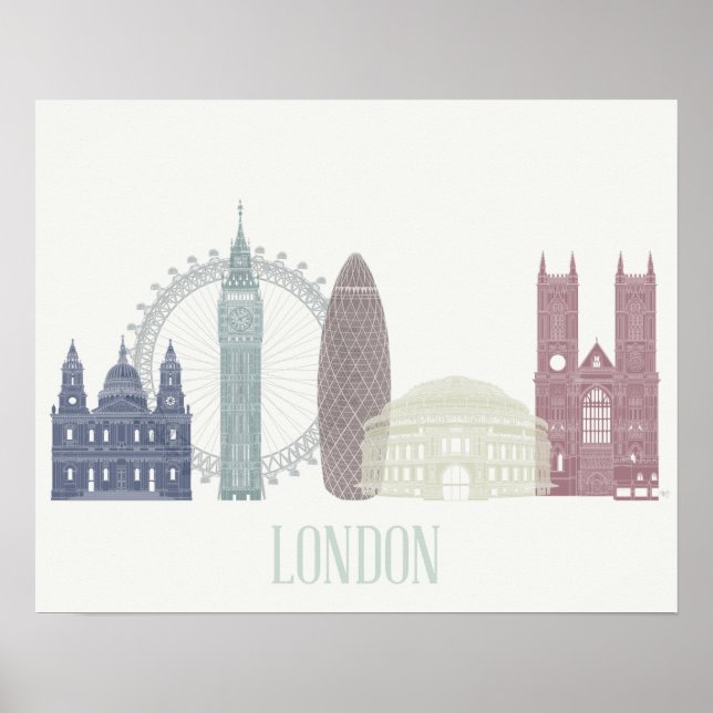 London Skyline Poster (Front)
