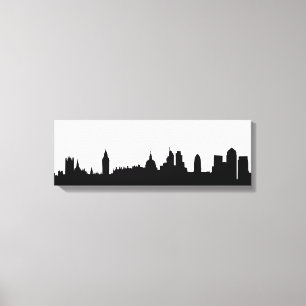 London skyline silhouette cityscape canvas print