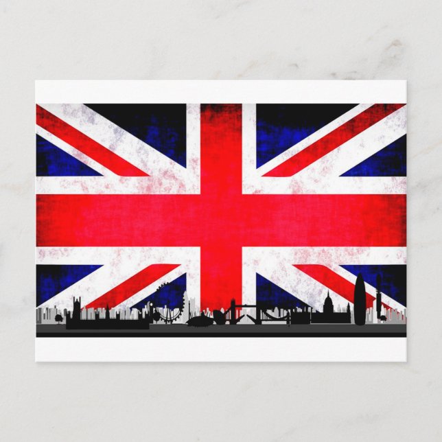 London Skyline Silhouette Postcard (Front)