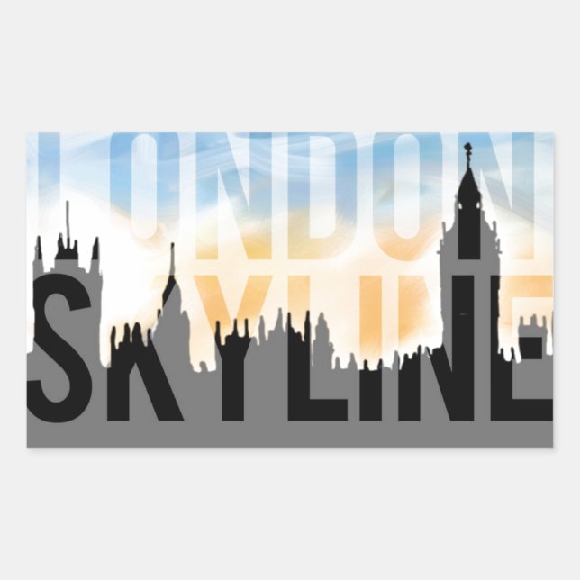 LONDON skyline Sticker (Front)