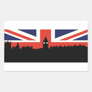 London Skyline The British Flag Sticker