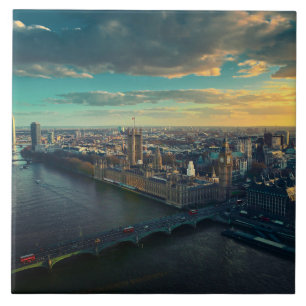 London skyline tile