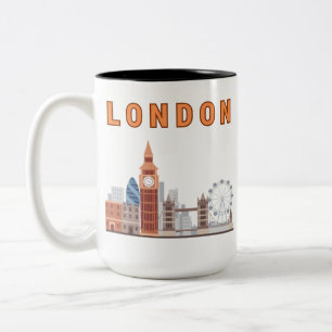 London Skyline Two Tone 15 oz. Mug