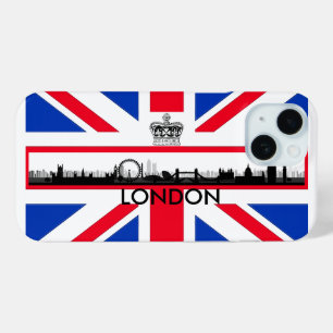 London Skyline Union Jack Flag iPhone 15 Case