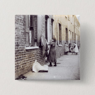 London Slums 2 Inch Square Button