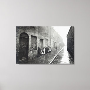 London Slums, c.1900 Canvas Print