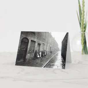 London Slums, c.1900 Card