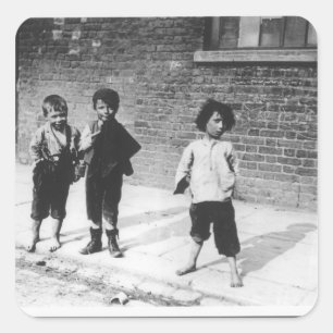 London Slums Square Sticker