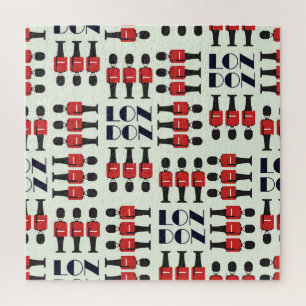 London, soldiers, seamless pattern jigsaw puzzle