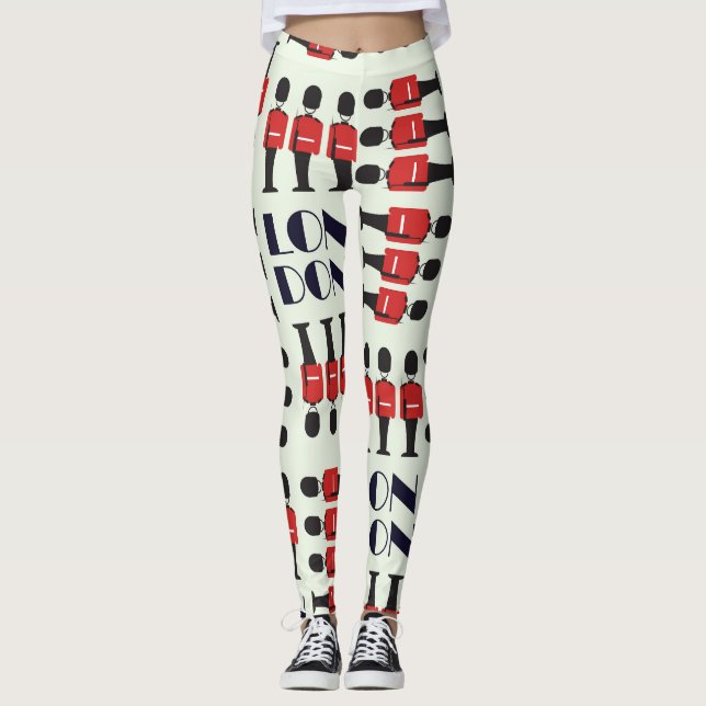 London, soldiers, seamless pattern leggings (Front)