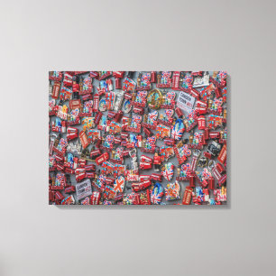 London souvenir magnets view canvas print