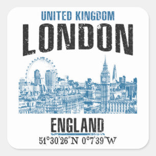 London Square Sticker