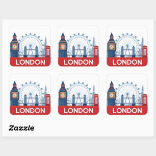 London Square Sticker
