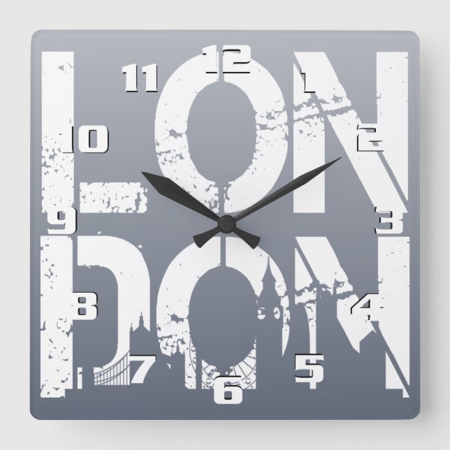 London Square Wall Clock (Front)