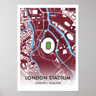 London Stadium Poster – Home of West Ham United FC