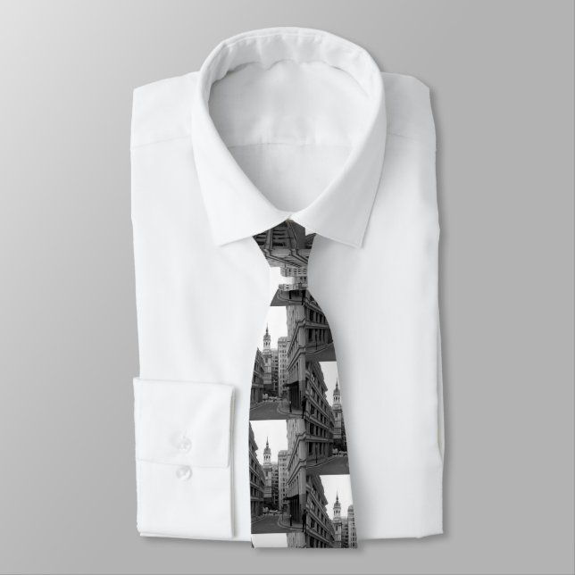 London Street Neck Tie (Tied)