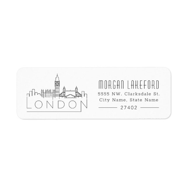 London Stylized Skyline | (Front)