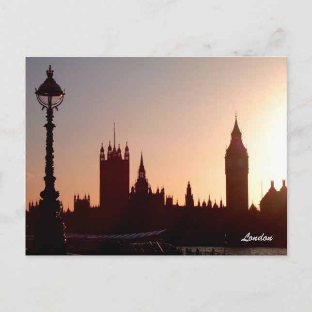 London sunset postcard (Front)